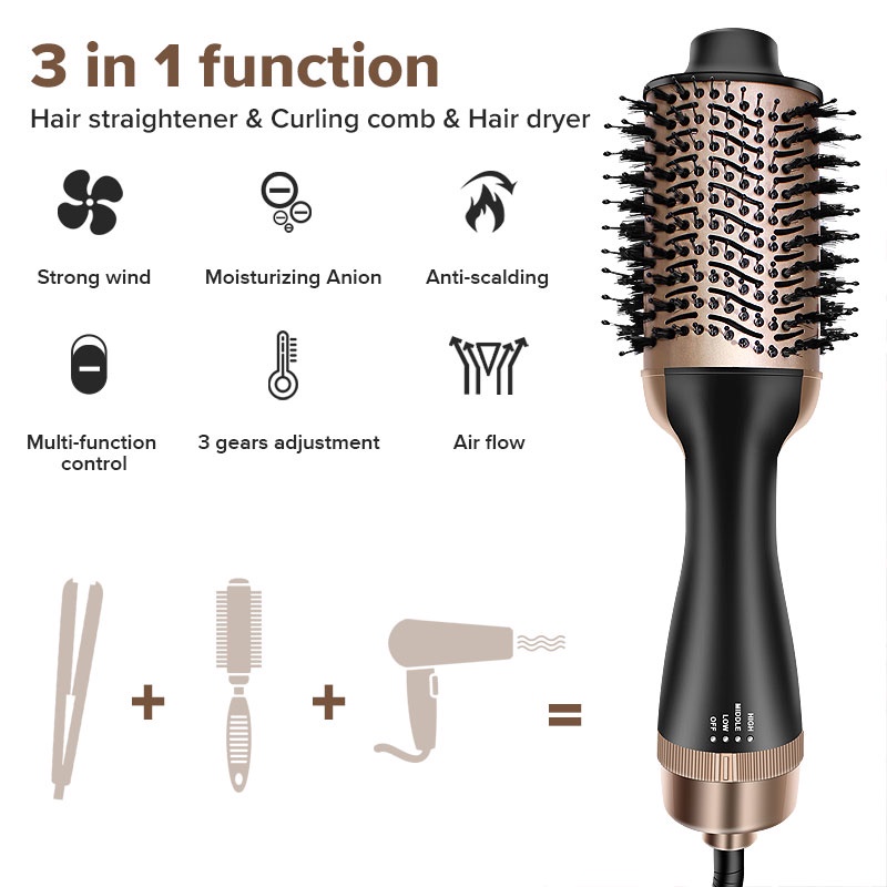 Ảnh Lược điện UBEATOR sấy tạo kiểu tóc đa dụng 2 trong 1 cao cấp 3