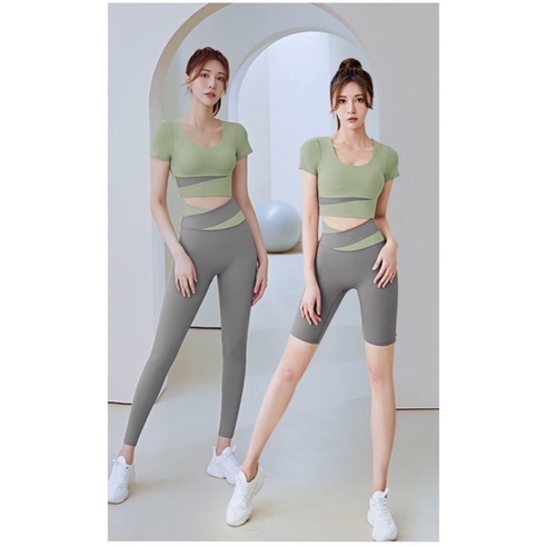 Quần Áo Tập Gym,Yoga Body Tôn Dáng Cao Cấp,Có Mút Ngực,Co Giãn 4 Chiều