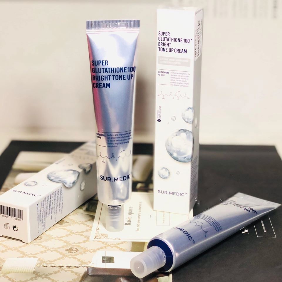 Kem Dưỡng Trắng Da Sur Medic Super Glutathione 100 Bright Tone Up Cream