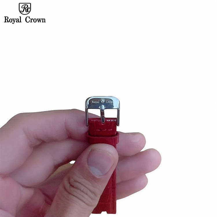 Dây Da Đồng Hồ Royal Crown Có Lỗ 3628 6305 Thay Rời Chính Hãng 16mm 14mm