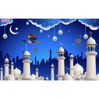 Tranh Dán Tường 3D Phòng Trẻ Em Hình Khinh Khí Cầu