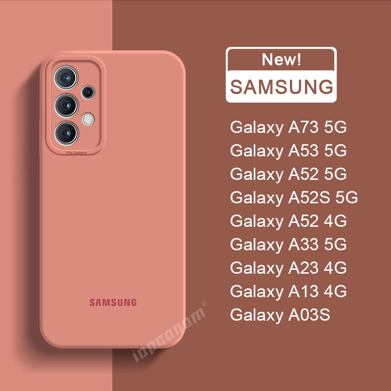 Ôp Điện Thoại Silicon Dẻo Kèm Khung Bảo Vệ camera Cho samsung galaxy a73 a53 a52s a52 a33 5g a13 a23 4g a03s a03 a13 4g lite lte Ốp