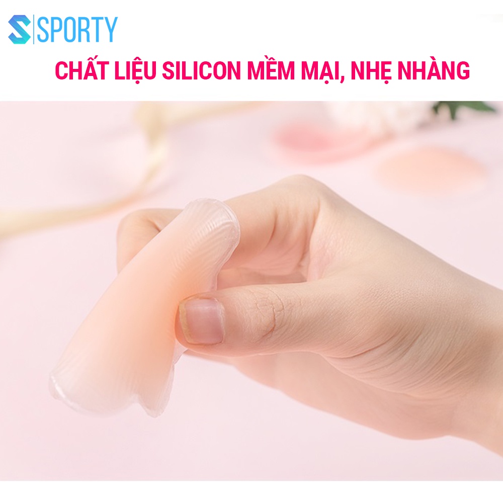 Miếng dán ngực silicon ML7 độ bám dính cao, che kín an toàn tuyệt đối SPORTY sử dụng nhiều lần