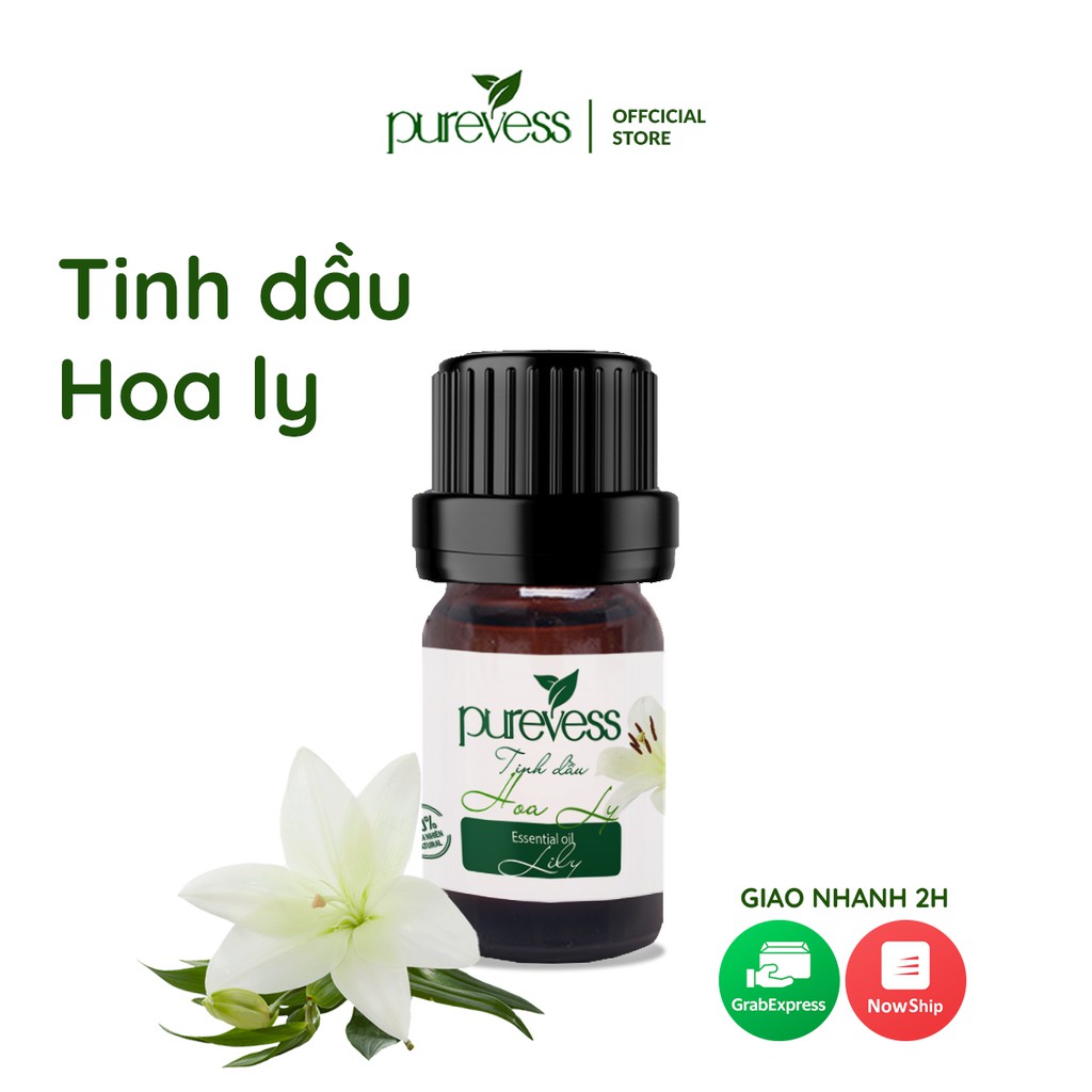 Lọ Tinh Dầu Tiêu Chuẩn - Tinh dầu thiênhiên Purevess giúp thư giãn đuổi muỗi khử mùi 5ml
