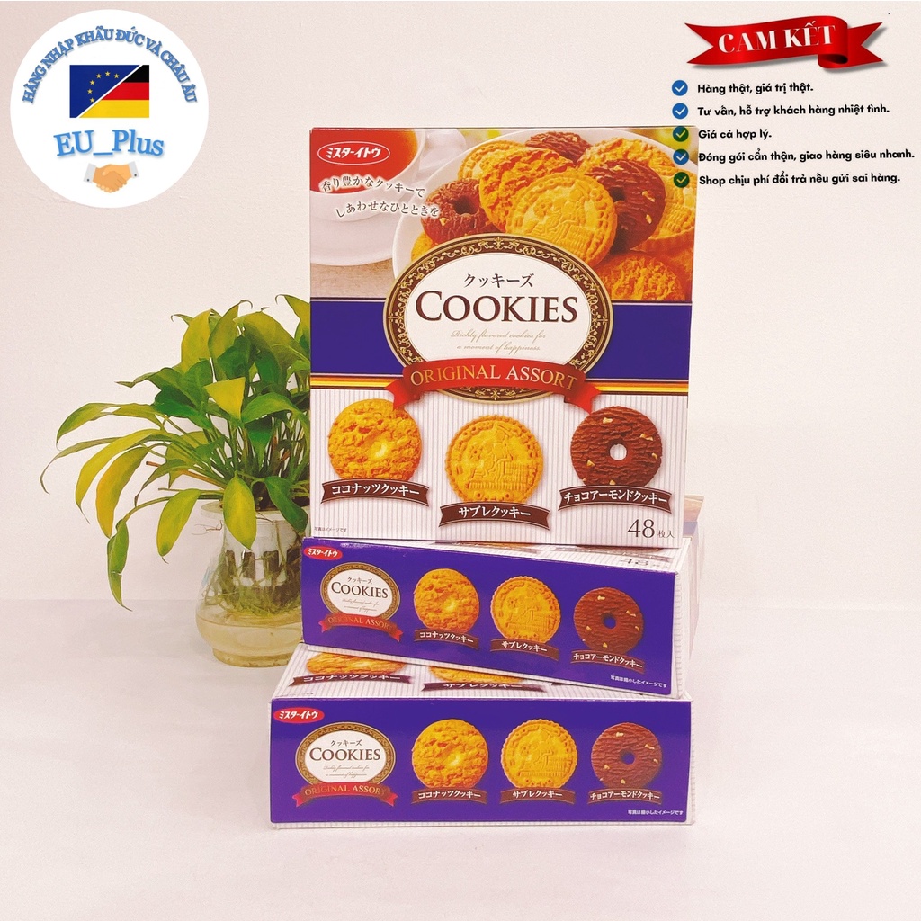 Bánh quy Cookies Original assort 48 cái-3 vị | Shopee Việt Nam