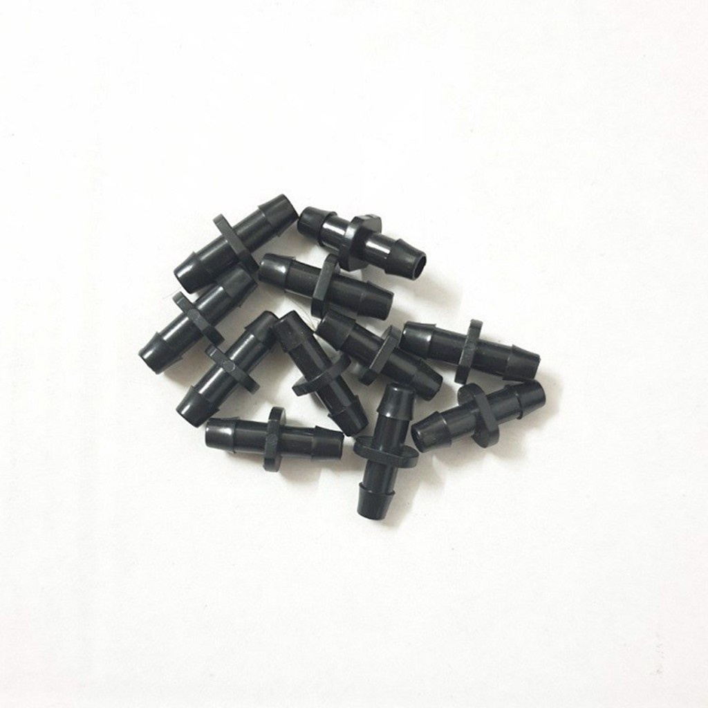 10 Khởi Thủy 6mm 2 đầu gài, sử dụng nối ống LDPE 6mm cho hệ thống tưới phun sương, tưới nhỏ giọt, tưới phun mưa..