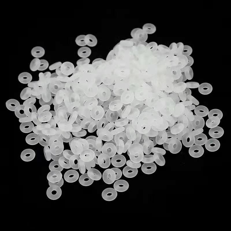 DINGLLY 10 Cái / lốc Nút Chặn Cao Su Phù Hợp Với Hạt Charm Vòng Tay Chống Trơn Trượt Nút Chặn Silicon Quyến Rũ