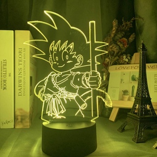 GC9 Dragon Ball Super Anime Đèn Ngủ 3D LED Hình Đèn Romete Cảm Ứng Chiếu Sáng Son Goku Vegeta Trang Trí Nhà Quà Tặng Cho