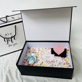 (30*20*11 cm) Hộp quà size to Gift for you đựng giày dép, túi xách, quần áo,hộp quà bất ngờ, kèm phụ kiện lãng mạn