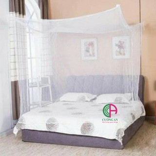 Màn tuyn chống muỗi hiệu quả có full size - mắt lưới tuyn nhỏ, dày dặn - màu trắng