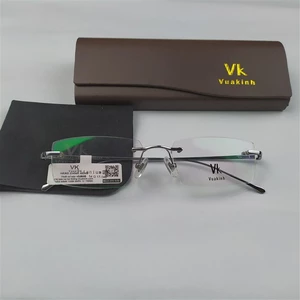 gọng kính cận trong suốt, kính cận không viền, gọng kính cận titanium, gọng kính cận nam cao cấp V248