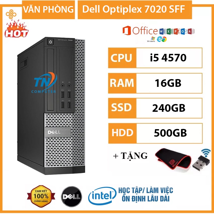 Case Máy Tính Để Bàn Dell Core i5 4570 Ram 16GB Ổ Cứng SSD 240GB, HDD ...