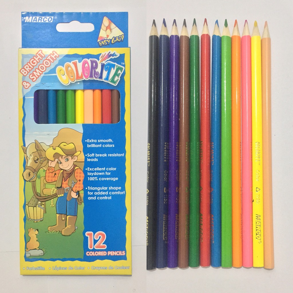 Bút chì màu Marco Colorite 12 màu hộp giấy 1150-12CB/ 12pcs Marco ...