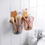 Cốc gấu dán tường để bàn chải đánh răng để đồ hình gấu có lỗ thoát nước tiện lợi Retoanquoc