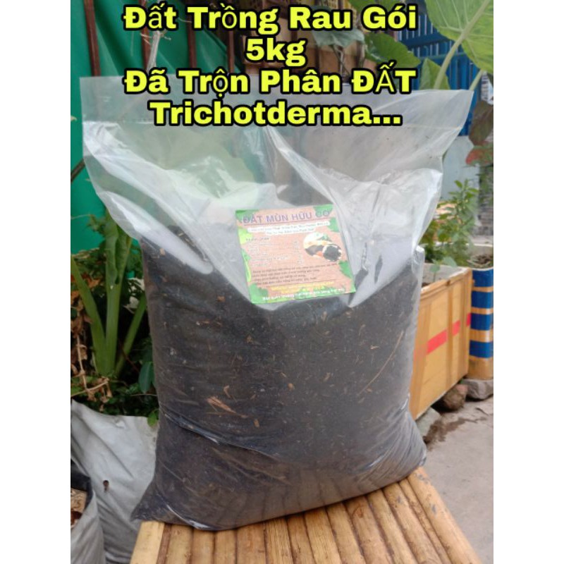 5kg Đất trồng chuyên Rau, Củ, Qủa, Hoa, Trộn Sẵn Đất Đỏ, Tro, Compost, Phân Dê,.. Trồng Ngay
