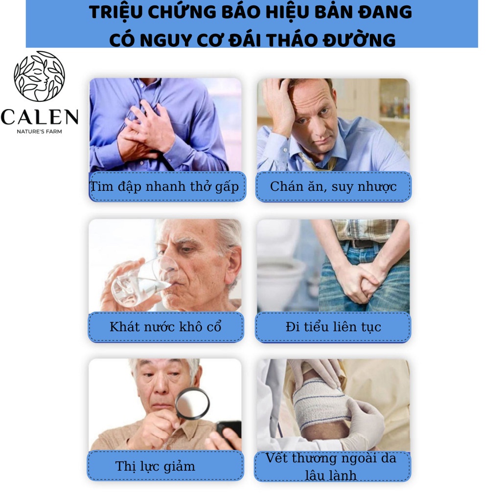[Đưa về 6 chấm] Trà hỗ trợ tiểu đường Calen Nature Farm ổn định đường huyết HbA1c và ngăn ngừa biến chứng tiểu đường