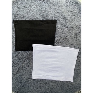 Áo ống croptop kiểu nữ đen trắng trơn bozip ôm body thun gân co giãn xinh VANISA CT035