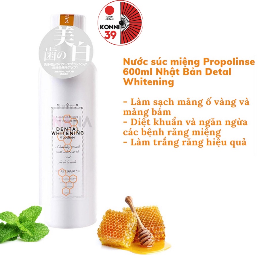 Ảnh Nước súc miệng Propolinse Nhật Bản giúp làm sạch và giảm mảng bám 600ml - Bahachiha 4