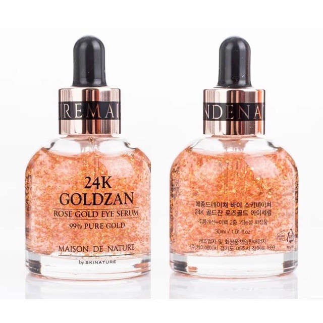 Tinh Chất Dưỡng Mắt 24K Skinature Goldzan Rose Gold Eye Serum 30ml