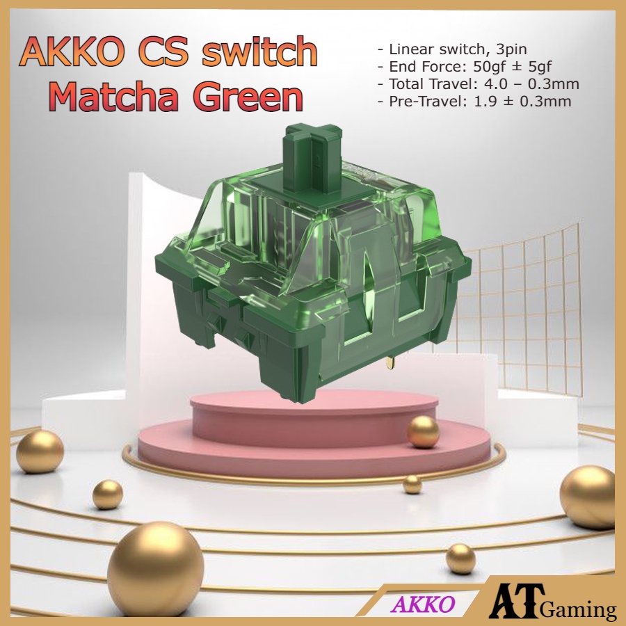 Lẻ Switch thay nóng trong bàn phím cơ AKKO CS switch – Matcha Green (1 ...