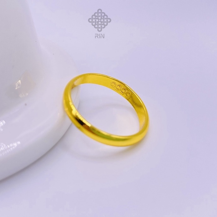 Nhẫn tròn trơn chất liệu bằng titan, Nhẫn unisex cho nam và nữ đầy đủ size và ký hiệu có hộp, trangsucmoiluatuoi.RIN