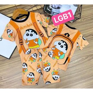 [7-9kg] Bộ lửng thun lạnh 3D bé gái chất đẹp mềm mịn mát size nhí