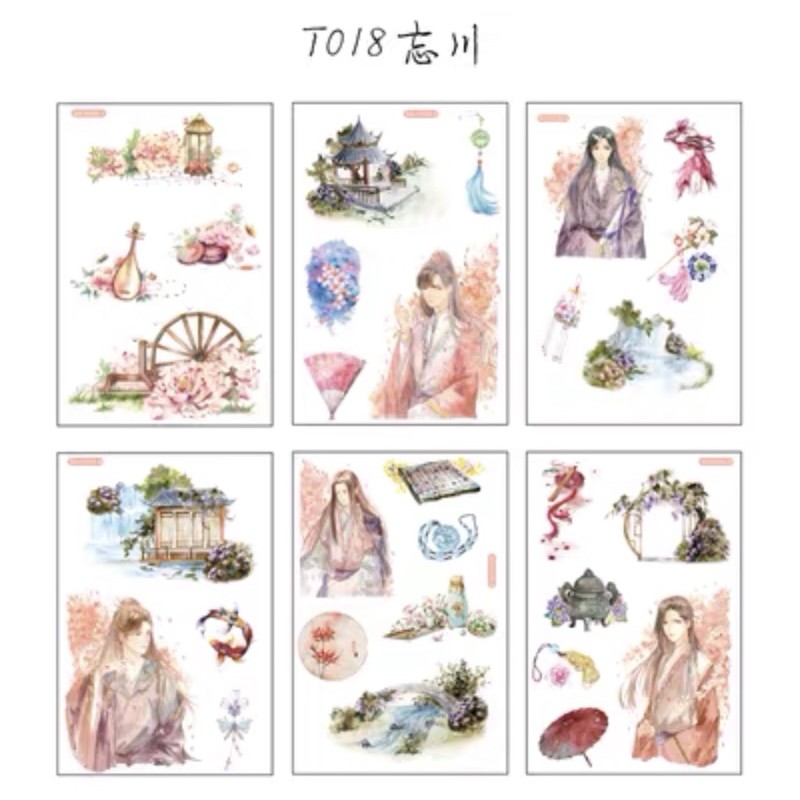 Set 6 tấm stickers trang trí nhiều mẫu xinh🌵🌵🌵 | Shopee Việt Nam