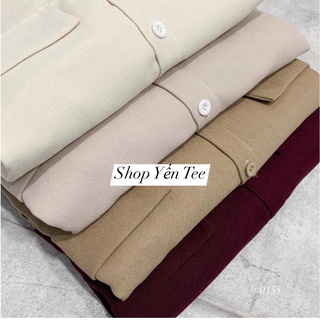 Áo sơ mi 2 túi from rộng Yến Tee,chất nhung chéo QC mềm,mịn,không nhăn #011