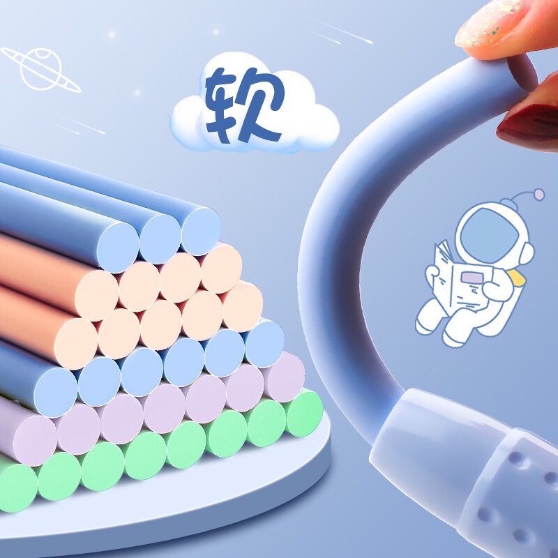 HK1 1 Máy Tẩy Bút Hình Lõi Có Thể Thay Thế Sinh Viên Văn Phòng Phẩm Chỉnh Sửa Vật Dụng Báo Chí Dễ Thương Có Thể Thu Vào Tẩy KH1
