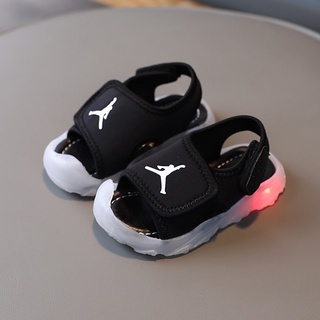 PS1 Xăng đan Bóng Rổ Cho Bé Trai Bé Gái Unisex Thoáng Khí Mùa Hè Giày Đi Biển Phong Cách Hàn Quốc Dép Mềm Thường Ngày SP1