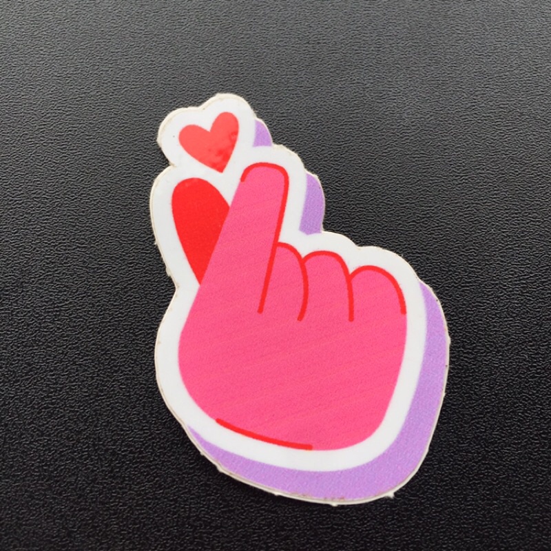 Bộ 4 hình dán dễ thương cute. Logo Sticker chống nước. Trang trí mọi nơi: tường, laptop, tủ