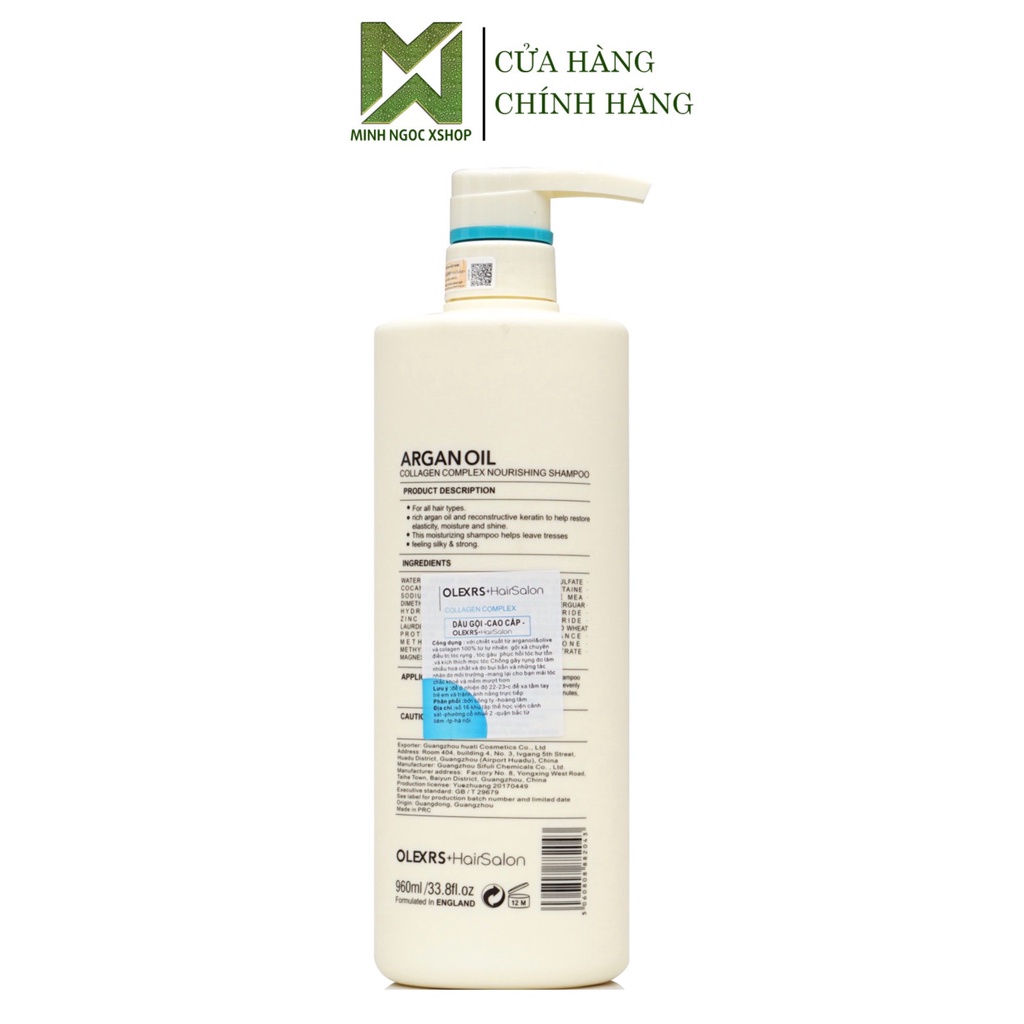 Ảnh Dầu gội Olexrs Hair Salon 960ml, phục hồi chống rụng kích mọc tóc 2