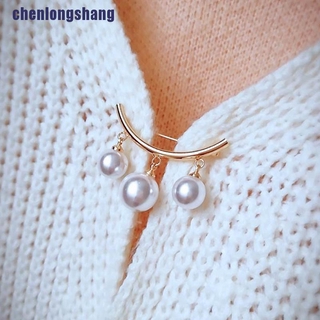 Ghim cài áo cardigan đính ngọc trai sang trọng