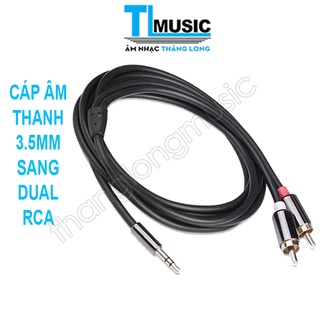 Cáp chuyển Audio từ jack 3.5mm (3 ly) đực ra jack AV (bông sen) đực - –  SÓNG NHẠC AUDIO