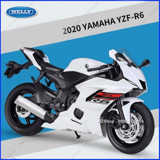 Xe Mô Hình Moto Yamaha Yzf-R6 - Tỉ Lệ 1:12 - Welly | Shopee Việt Nam