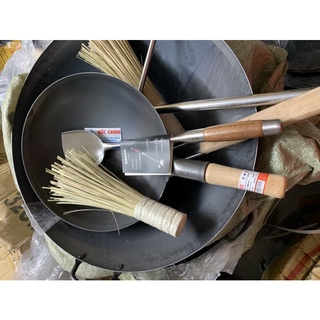 chảo thép carbon Tay câm gỗ  43cm chảo thép chông dính