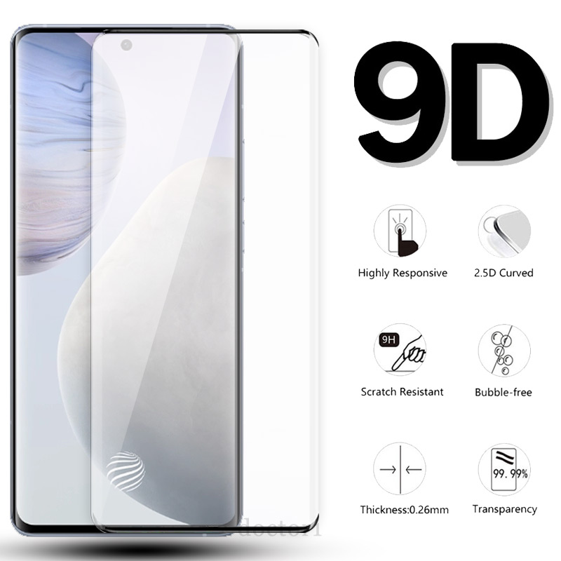 Kính Cường Lực Bảo Vệ Toàn Màn Hình Viền Cong 9d Cho VIVO X300 X300s X200 X200s X100 X100s X90 X90s X80 X70 X50 X60 V70 V60 V50 V40 V30 V29 V27 V25 Pro Mini Plus Lite FE Pro+ 5G 4G 2026