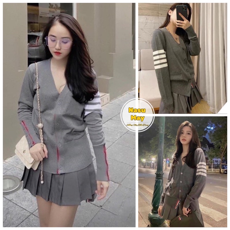 Sét Alo quần dài sọc viền áo MÀU XÁM 8247 main image 0
