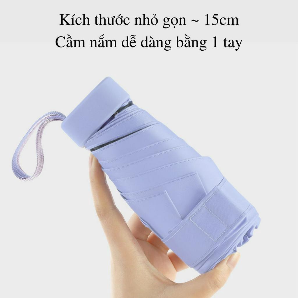 Ô Mini Che Nắng Gấp Gọn 15cm SmnartChoice SCG-PK012 Chống Tia UV 3 Lớp Tiện Lợi Đi Du Lịch