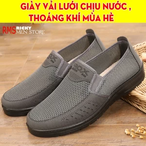 Giày Trung Niên Nam - Giày Lười Vải Lưới Thoáng Khí , Chống Hôi Chân