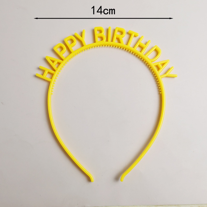 [Giá sỉ] Bờm HAPPY BIRTHDAY bằng nhựa thời trang để chụp hình, trang trí sinh nhật - Kemshop K321