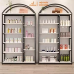 [Kho kệ cho shop] Kệ khung sắt mặt ván gỗ phủ melamin chống trầy  trưng đồ shop giày dép, mỹ phẩm, phụ kiện shop VNS-037 — ảnh 3
