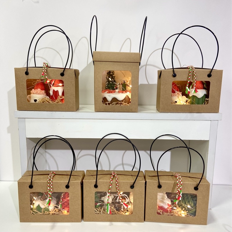 gift box không kèm nến thơm (hộp+đèn+thiệp+giấy rơm+kẹo) | Shopee Việt Nam