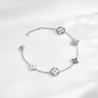 Vòng tay nữ LAMY Four Leaf Flower Bracelet Silver 2020
