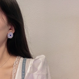 Khuyên tai nhiều kiểu dáng màu tím thời trang Hàn Quốc cá tính Chồi accessories