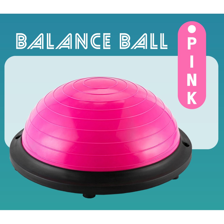 Ảnh -BG Bóng tập YOGA bóng tập thể lực thăng bằng BALL BALANCE Bosu, ĐƯỜNG KÍNH 46CM 3