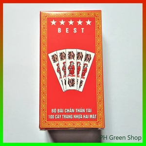 Bài Chắn Thần Tài Tráng Nhựa 2 Mặt Cao Cấp – Hình In Rõ Nét, Bài Chắn Truyền Thống Việt Nam