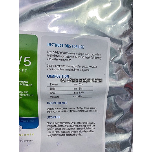 INVE NRD 3/5 Cám Dinh Dưỡng Cao Cấp Cho Cá Thái Lan (500gram)
