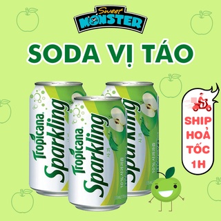 Soda trái cây Tropicana Spakling vị táo, nước giải khát thiên nhiên Hàn ...