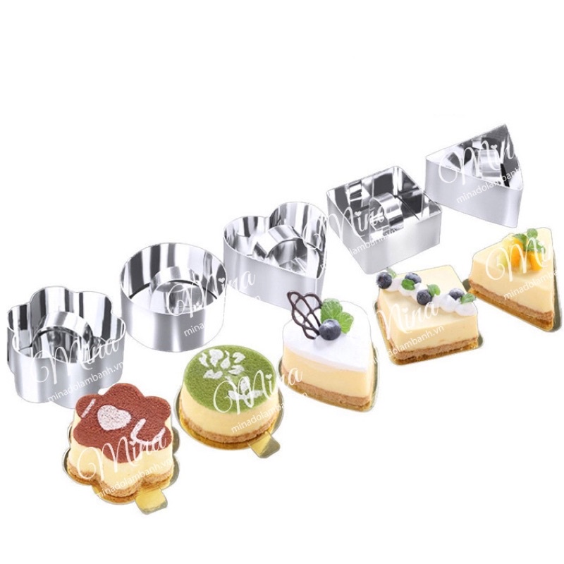 Khuôn Ring mini làm Mousse, Cheese Cake,….